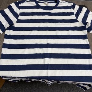 Heavy Bag Tee in Navy Stripe